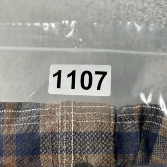 Toad & Co Shirt Mens XL Brown Blue Plaid Button Down Casual Heritage Gorpcore - Picture 8 of 8